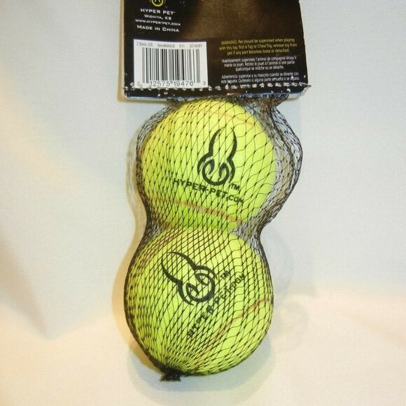 Hyper‎ Pet™ 2-Pack Tennis Balls Dog Toys for Exercise and Training Pet Safe Fun! - Picture 3 of 5